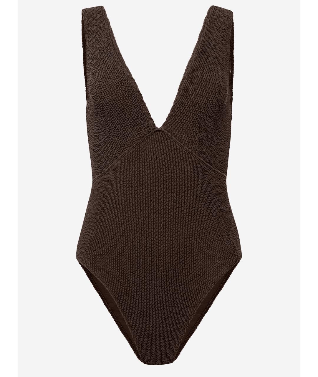 SORBET ISLAND Коричневый полиэстеровый купальник, фото 3