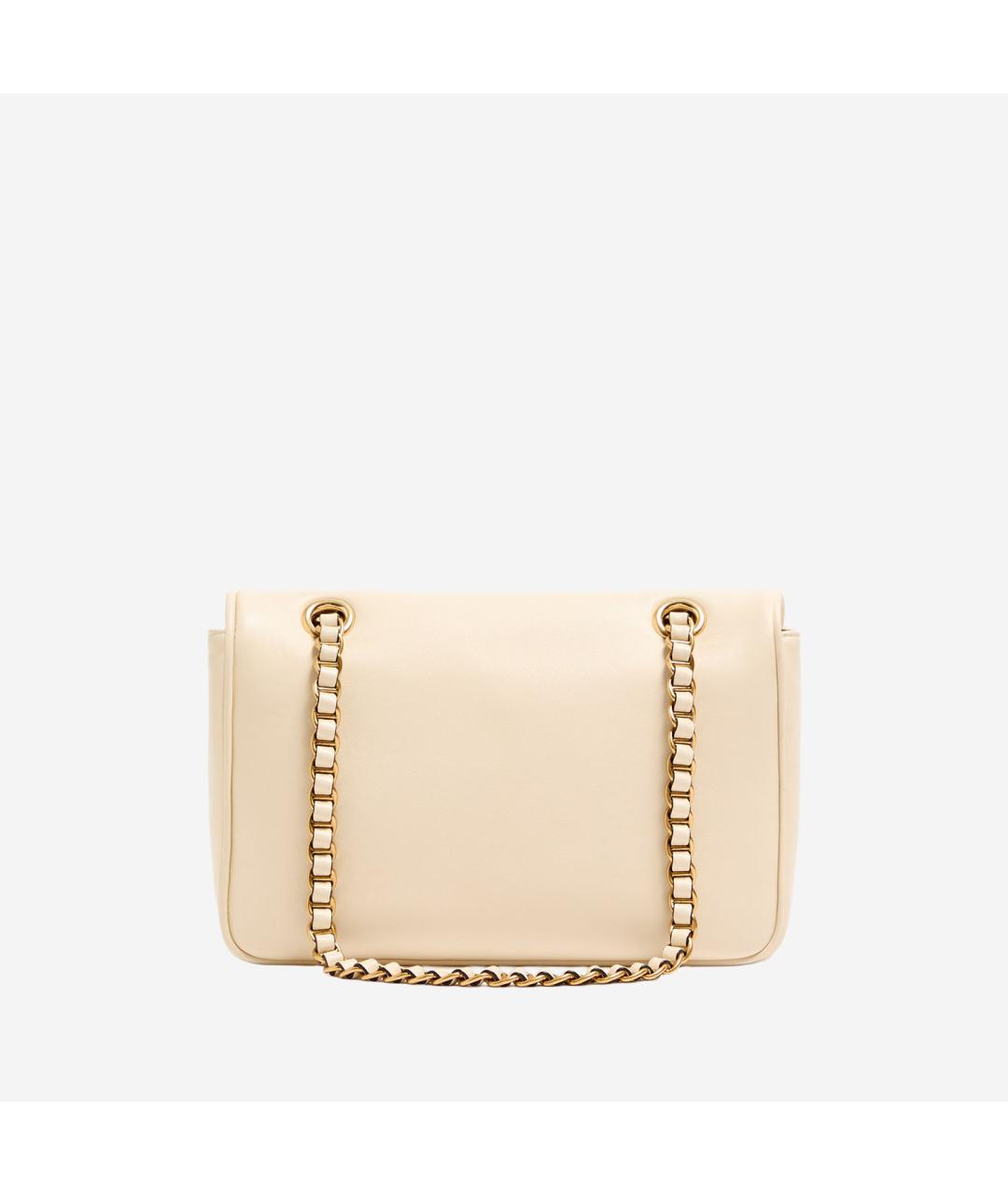 VALENTINO Белая кожаная сумка через плечо, фото 4