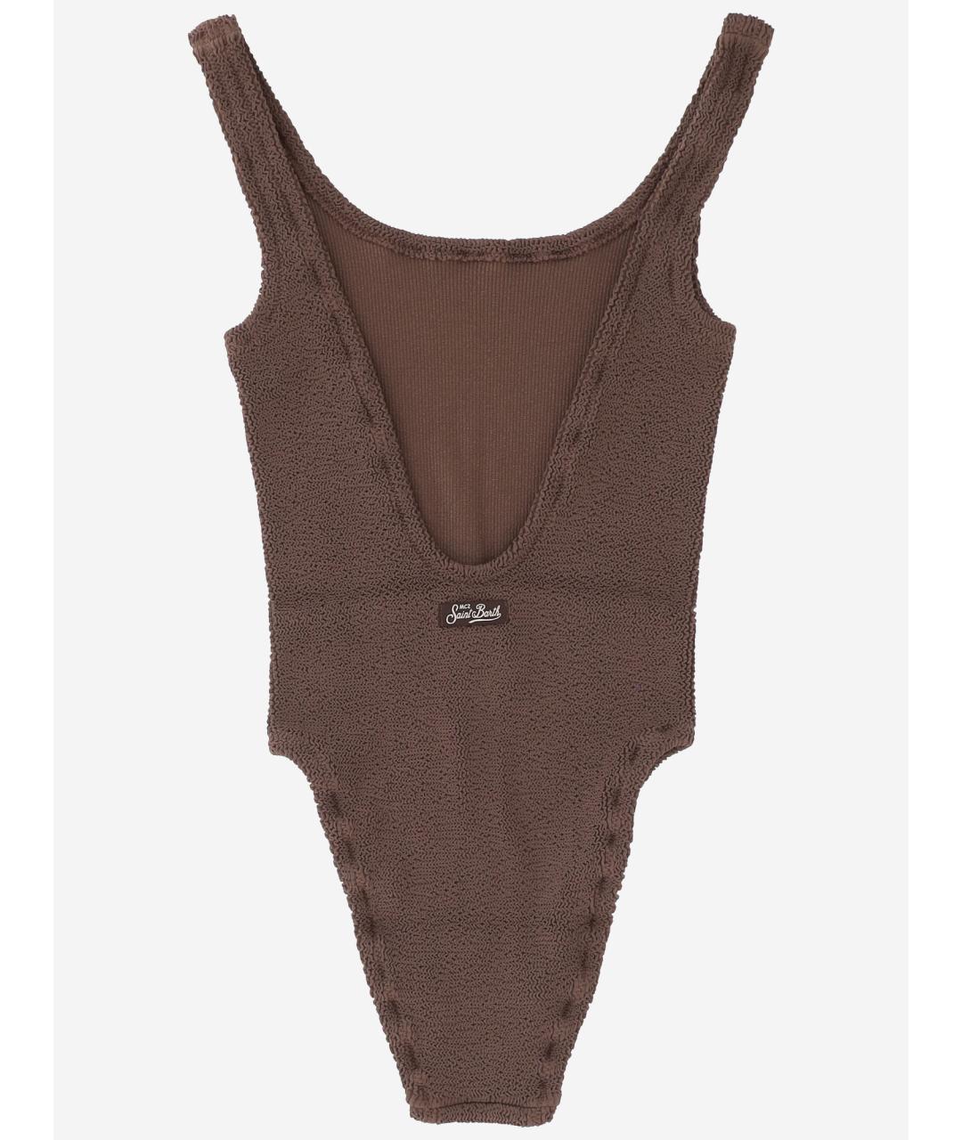 MC2 SAINT BARTH Коричневый полиамидовый купальник, фото 2