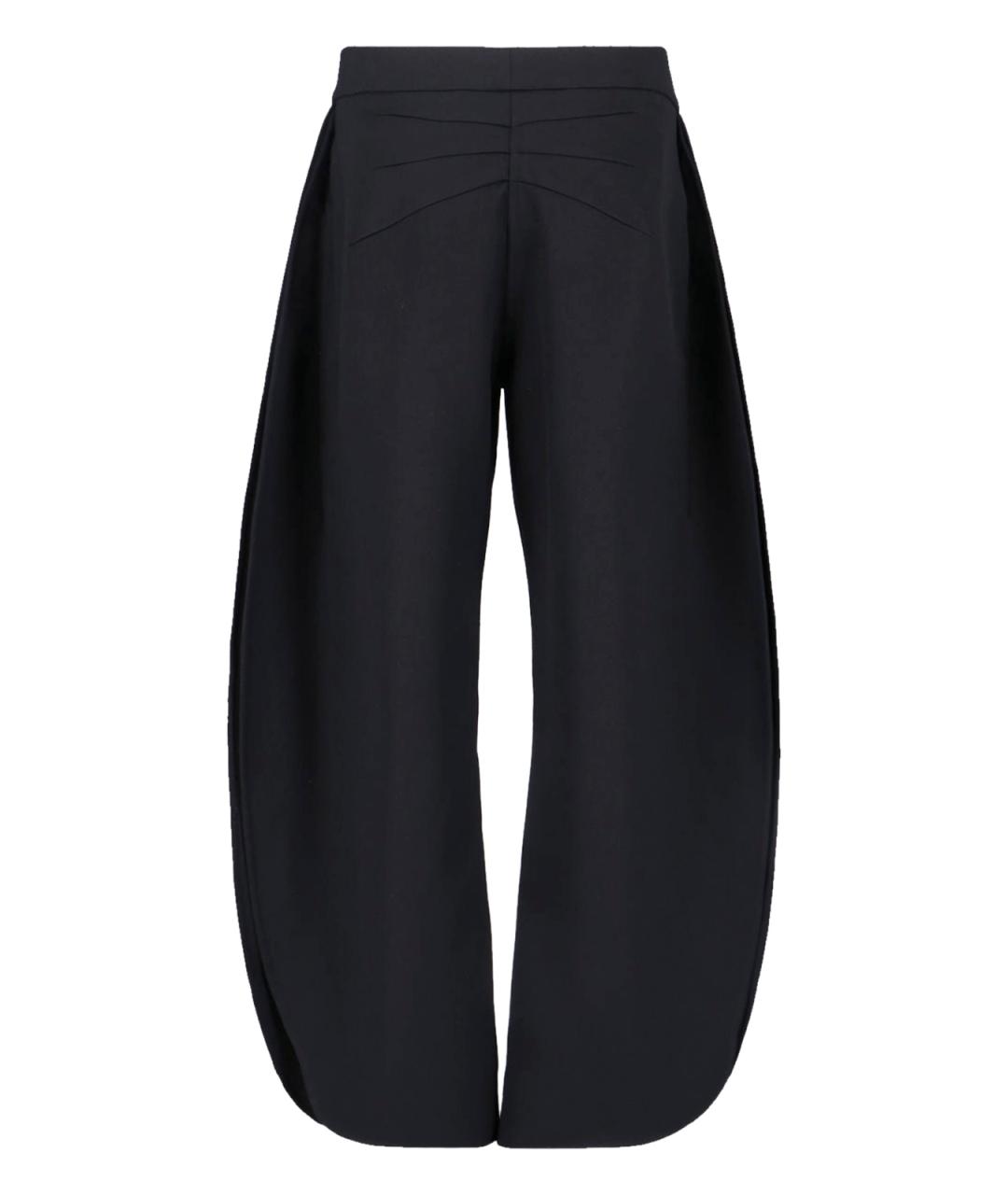 ALAIA Черные шерстяные брюки широкие, фото 2