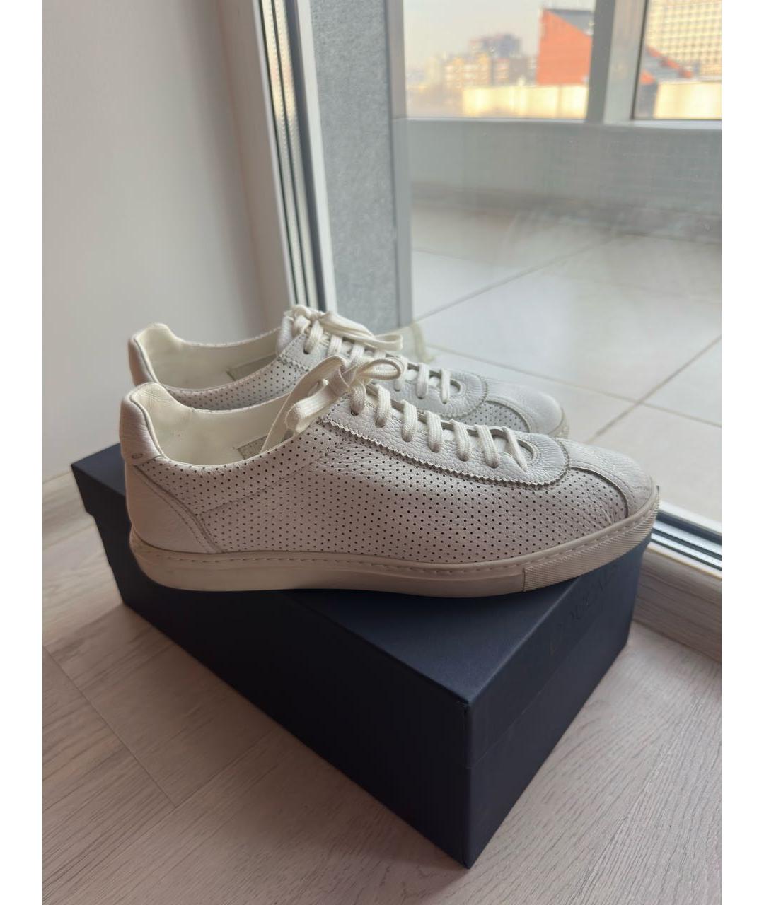 DOUCAL'S Белые кожаные кеды, фото 4