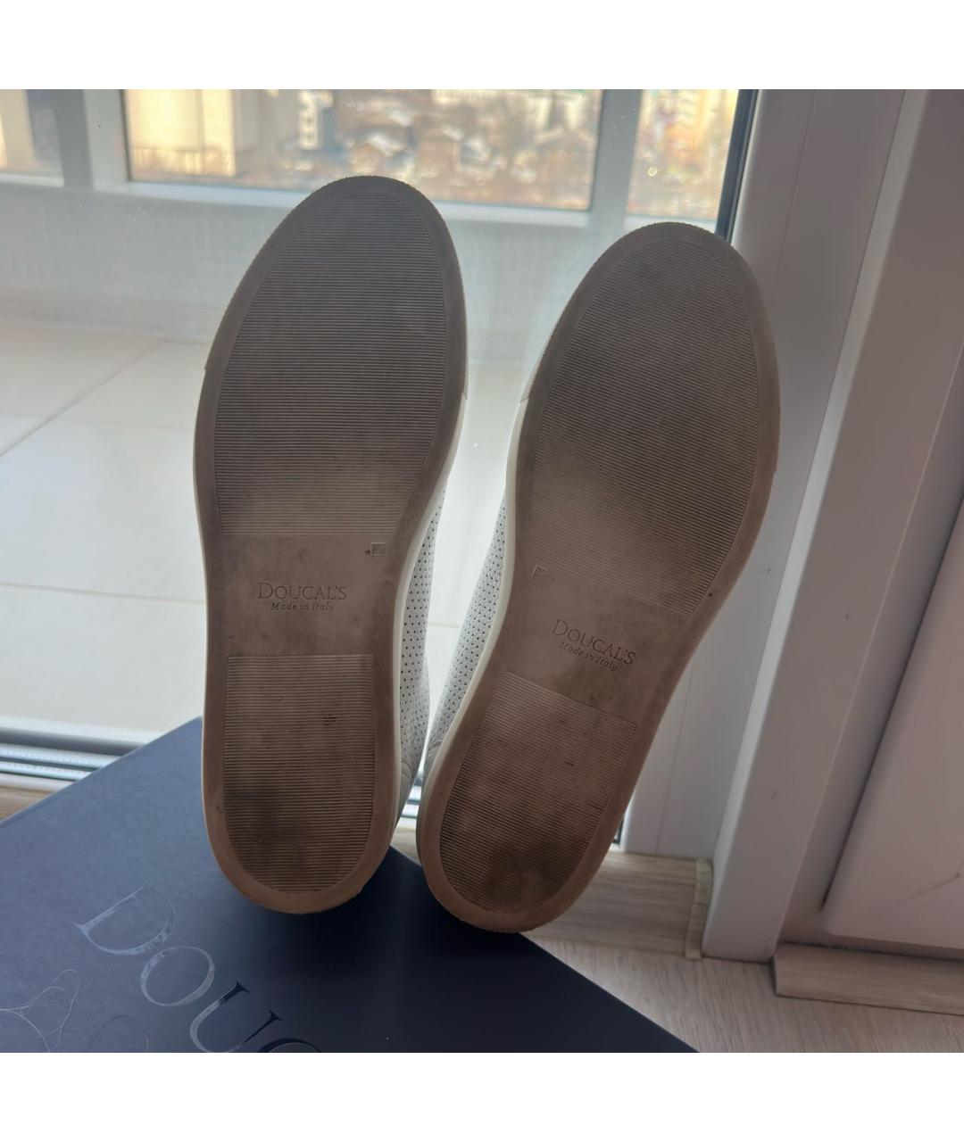 DOUCAL'S Белые кожаные кеды, фото 6