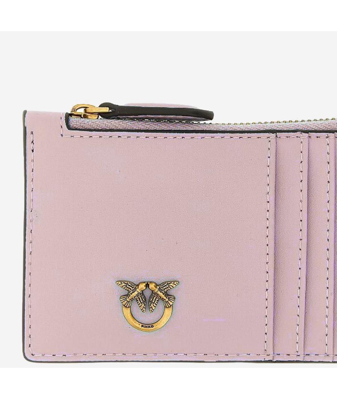 PINKO Розовый кожаный кошелек, фото 3