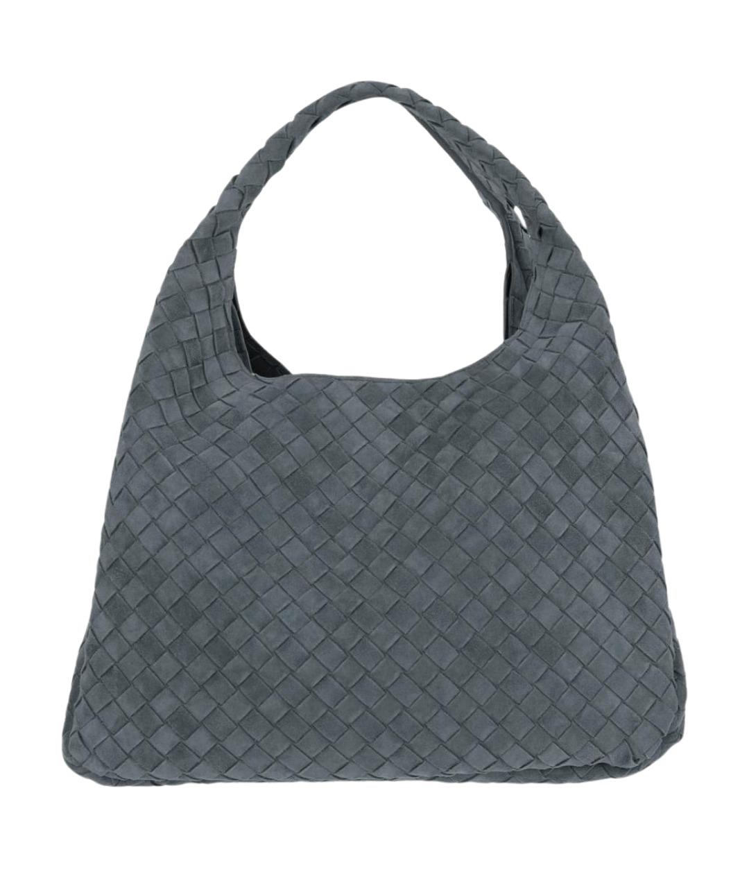 BOTTEGA VENETA Серая замшевая сумка тоут, фото 1