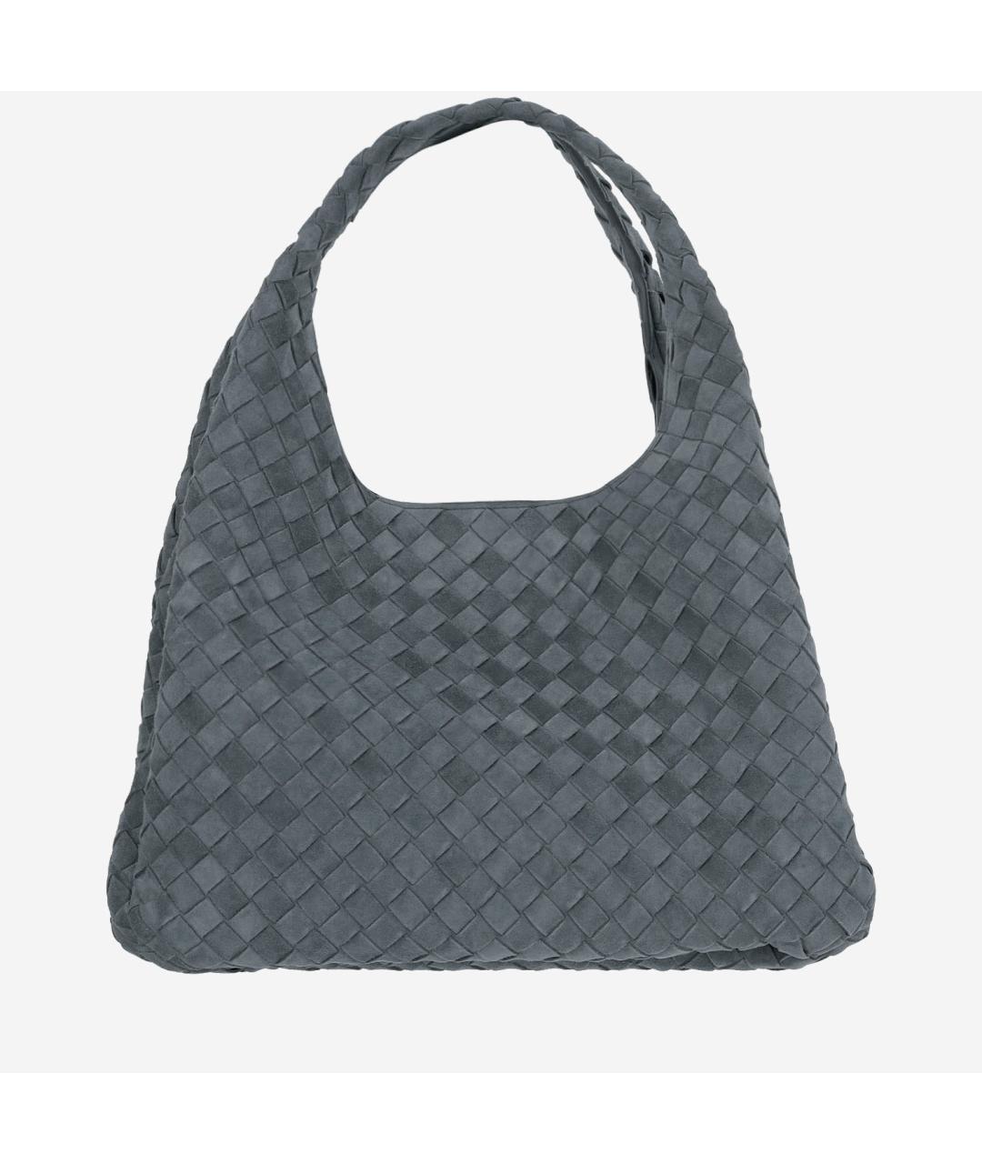 BOTTEGA VENETA Серая замшевая сумка тоут, фото 3