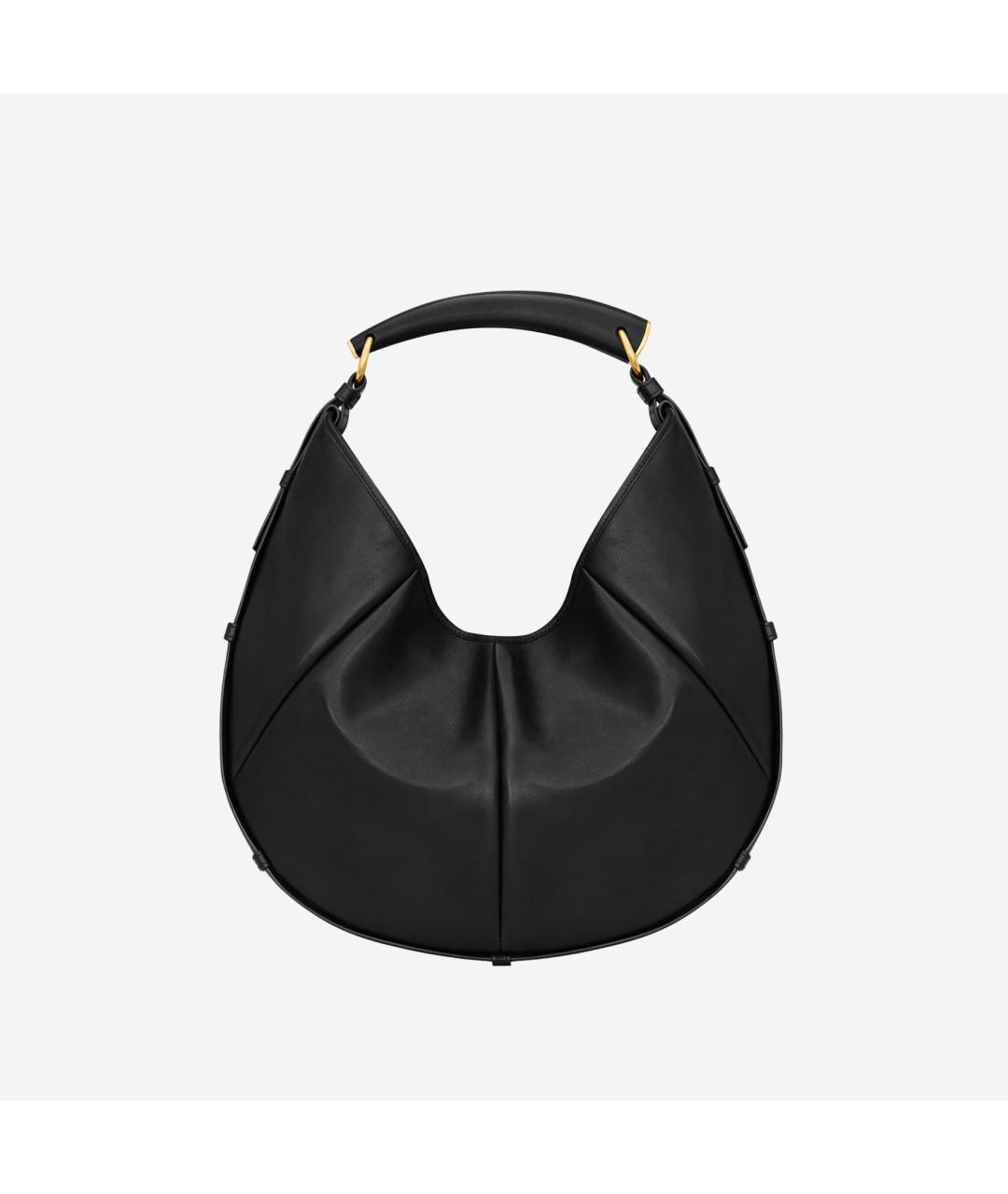 SAINT LAURENT Черная кожаная сумка через плечо, фото 3