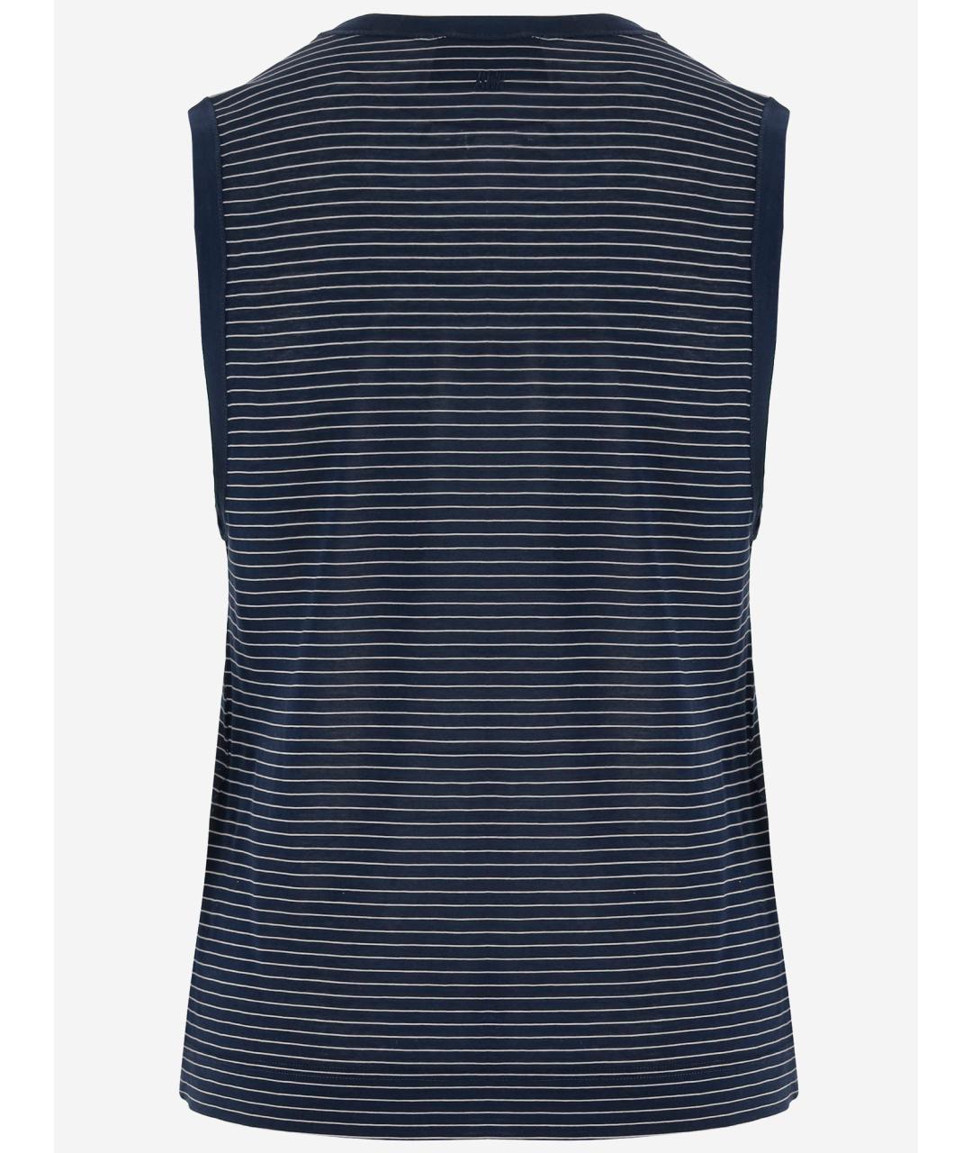 Ami Paris Синяя хлопковая майка, фото 2