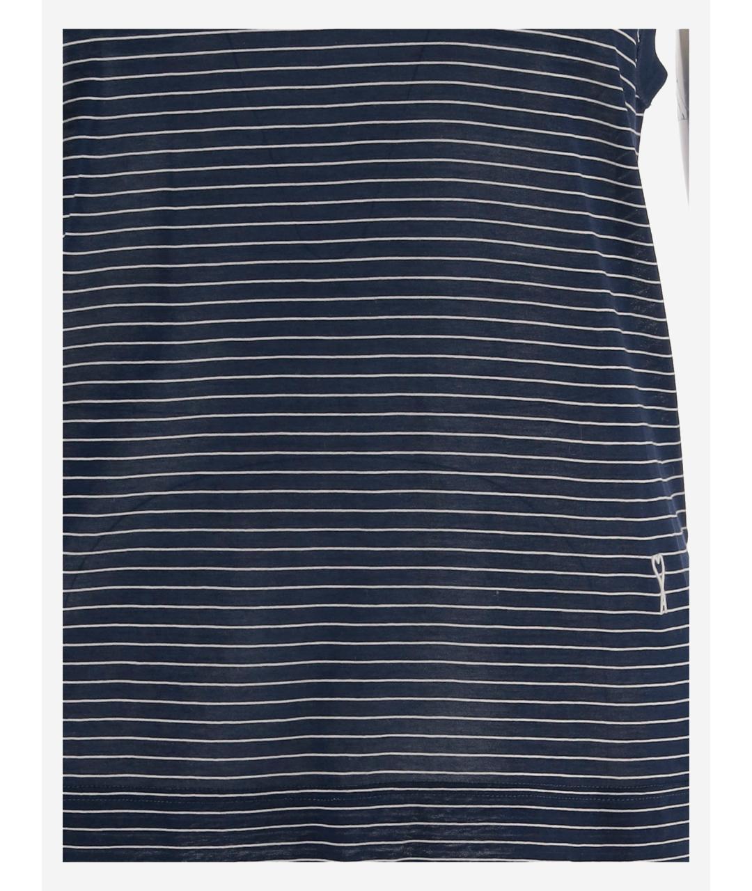 Ami Paris Синяя хлопковая майка, фото 3