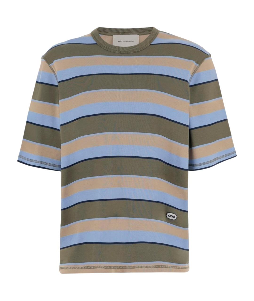 Ami Paris Мульти хлопковая футболка, фото 1