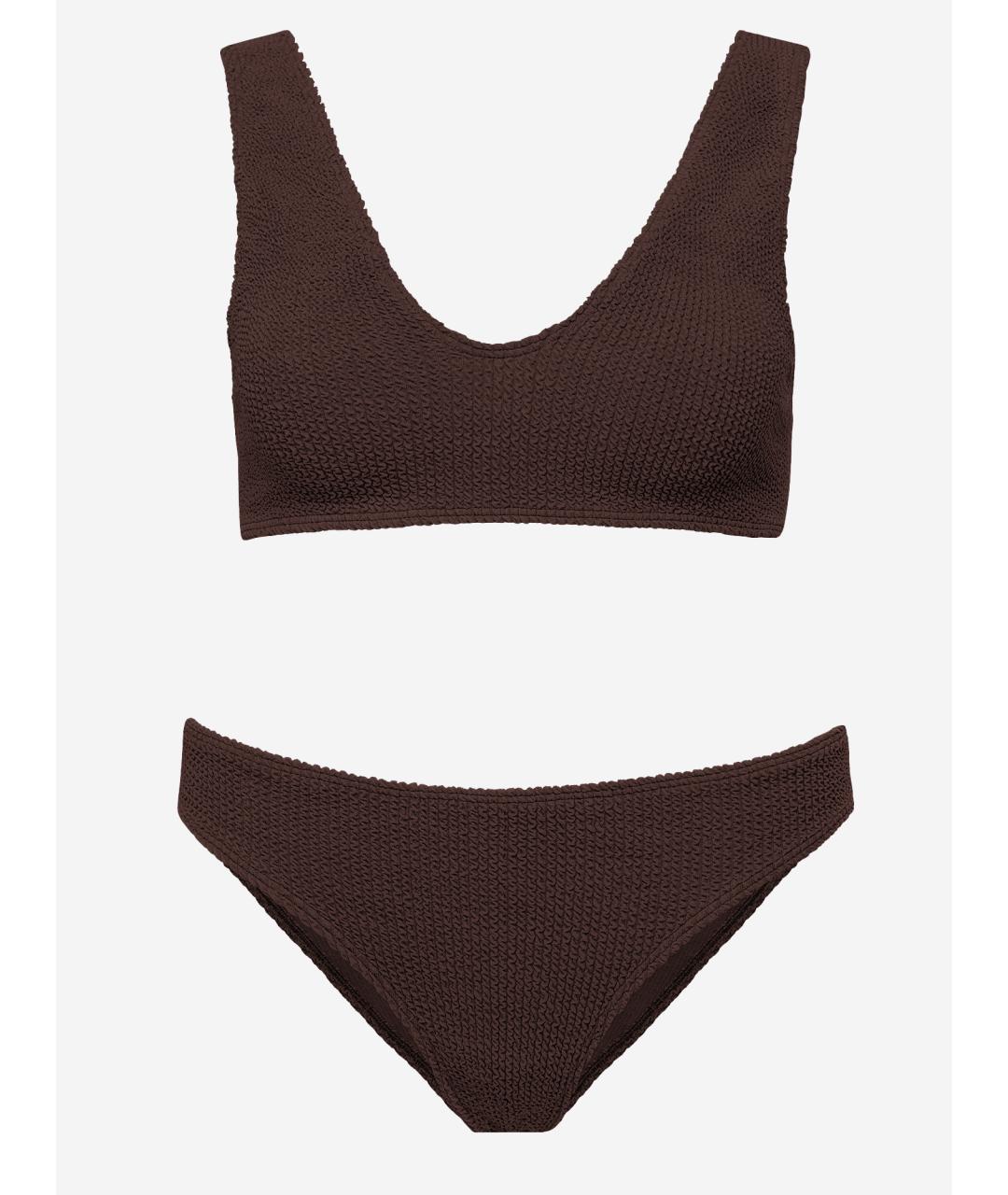 SORBET ISLAND Коричневый полиэстеровый купальник, фото 3
