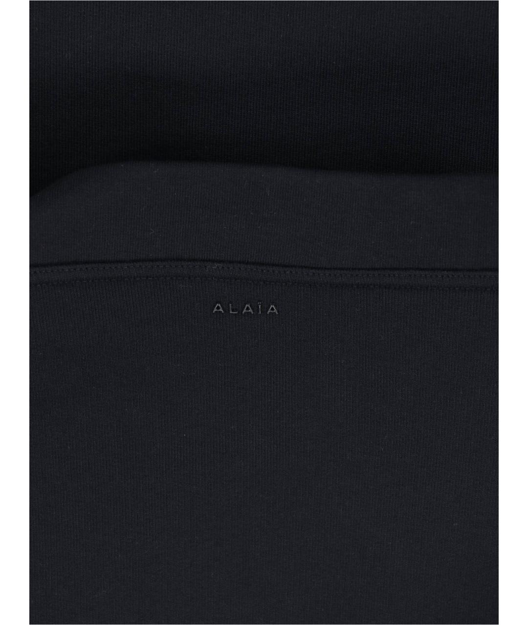 ALAIA Черный хлопковый джемпер / свитер, фото 3