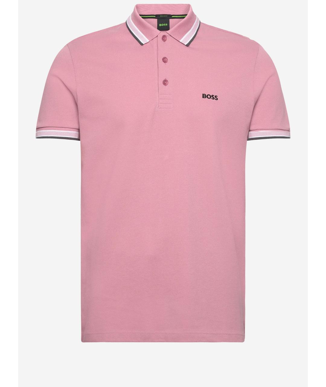 HUGO BOSS Розовая хлопковая футболка, фото 4