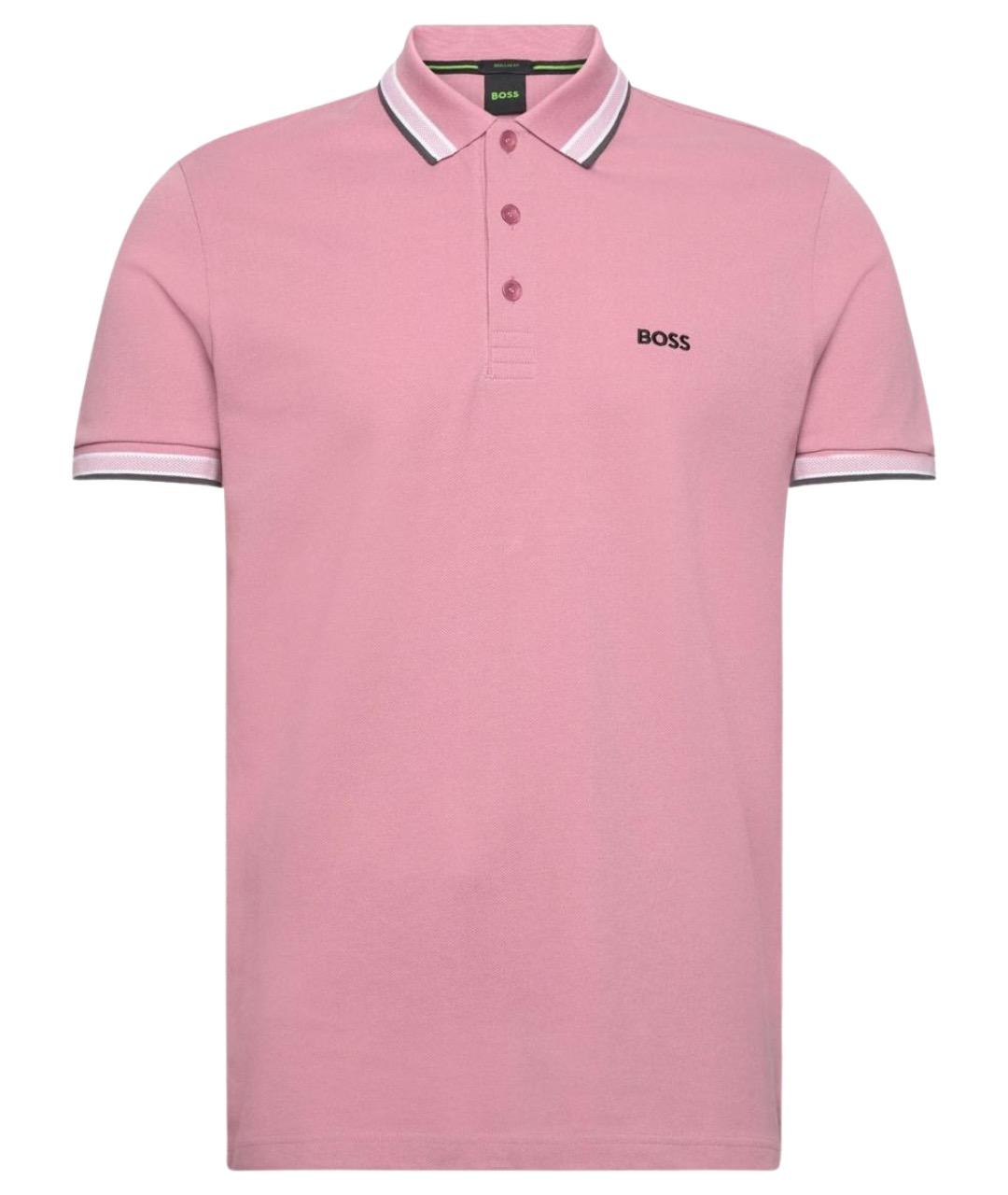 HUGO BOSS Розовая хлопковая футболка, фото 1