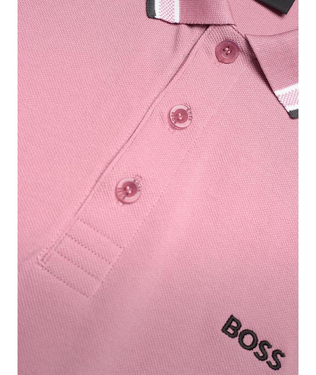 HUGO BOSS Розовая хлопковая футболка, фото 3