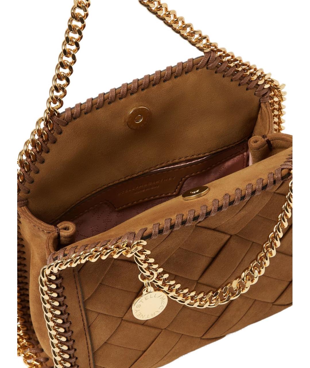 STELLA MCCARTNEY Коричневая сумка через плечо из искусственной кожи, фото 3