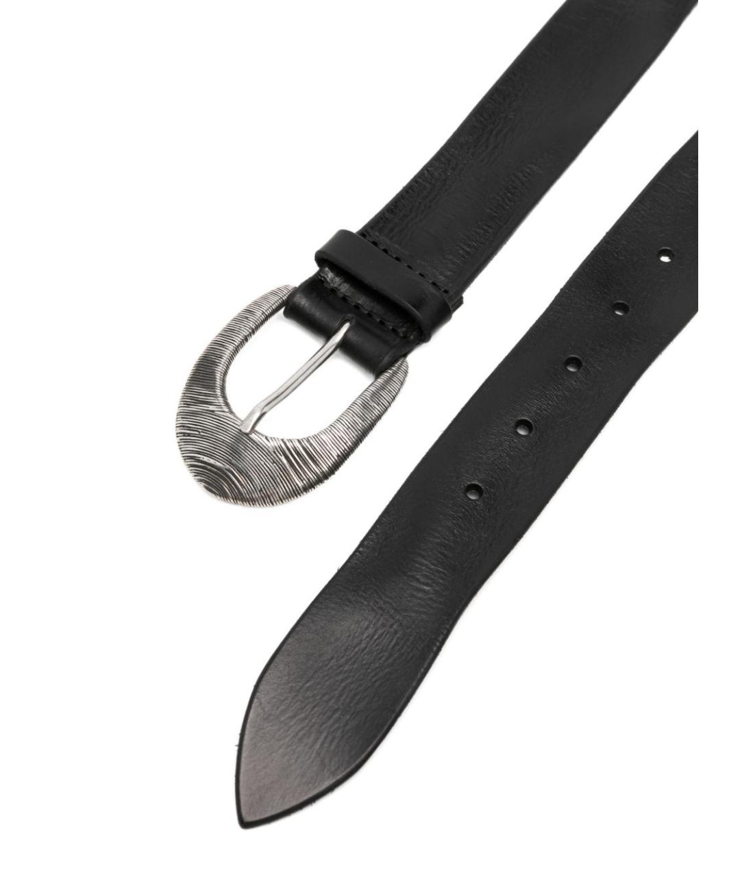 ORCIANI Черный кожаный ремень, фото 2