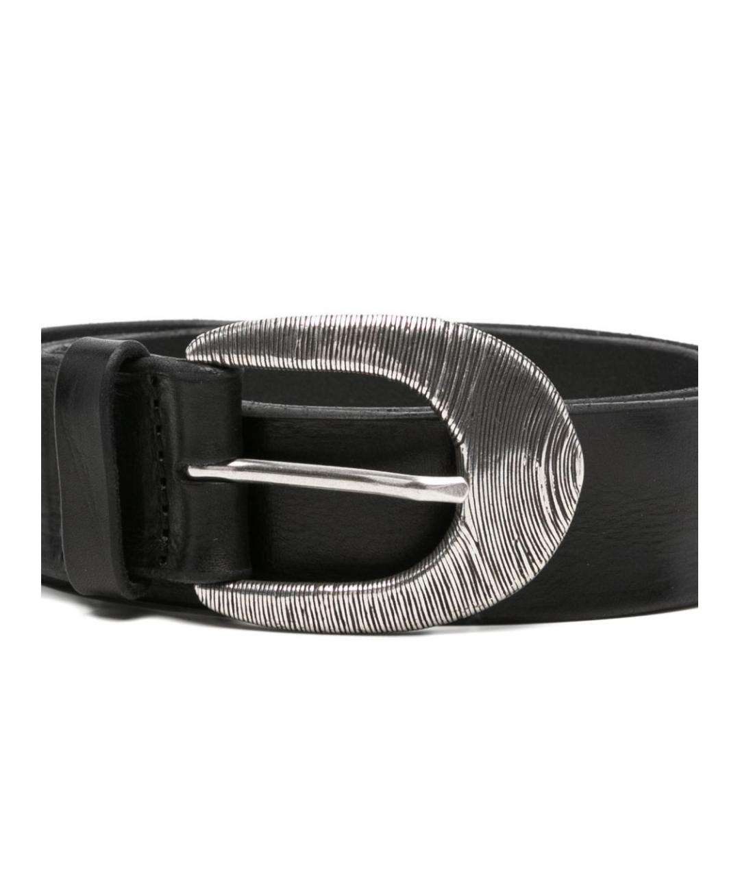 ORCIANI Черный кожаный ремень, фото 3