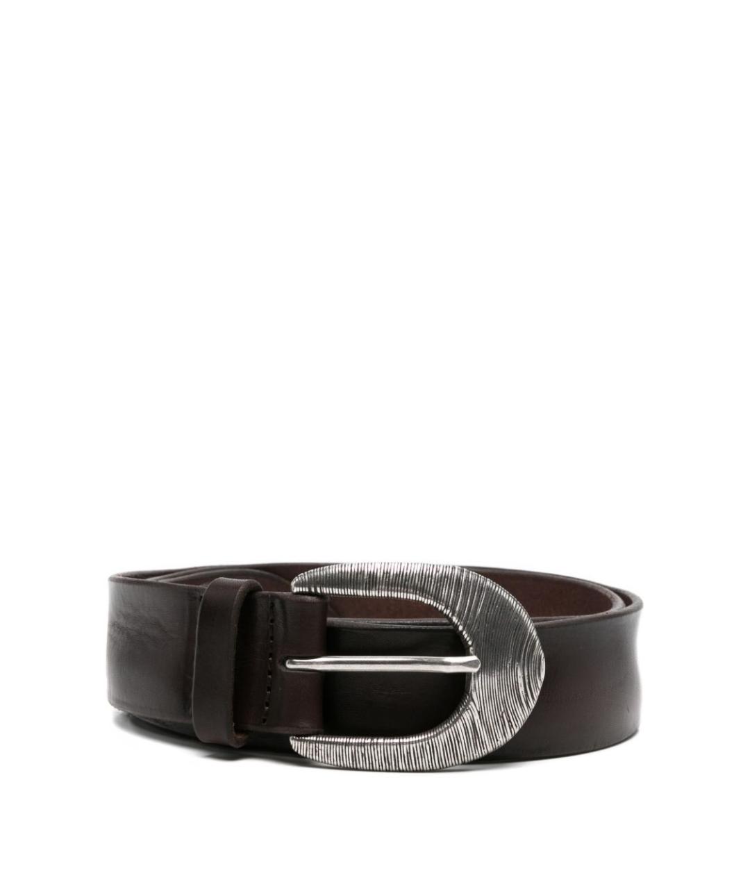 ORCIANI Коричневый кожаный ремень, фото 1