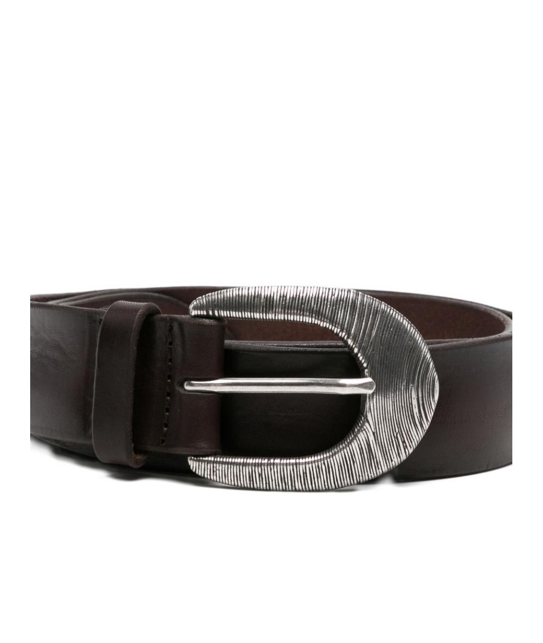 ORCIANI Коричневый кожаный ремень, фото 2