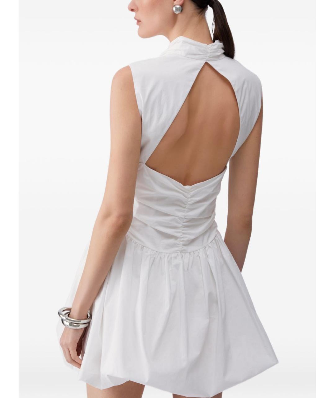 LIU JO Белое хлопковое повседневное платье, фото 2