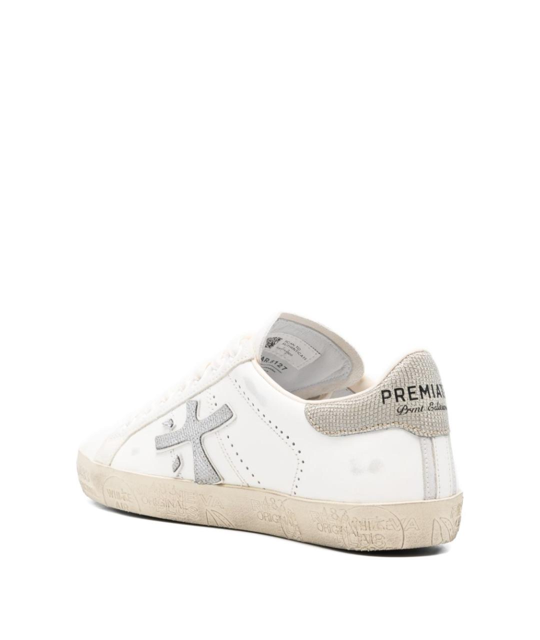 PREMIATA Белые кожаные кеды, фото 2