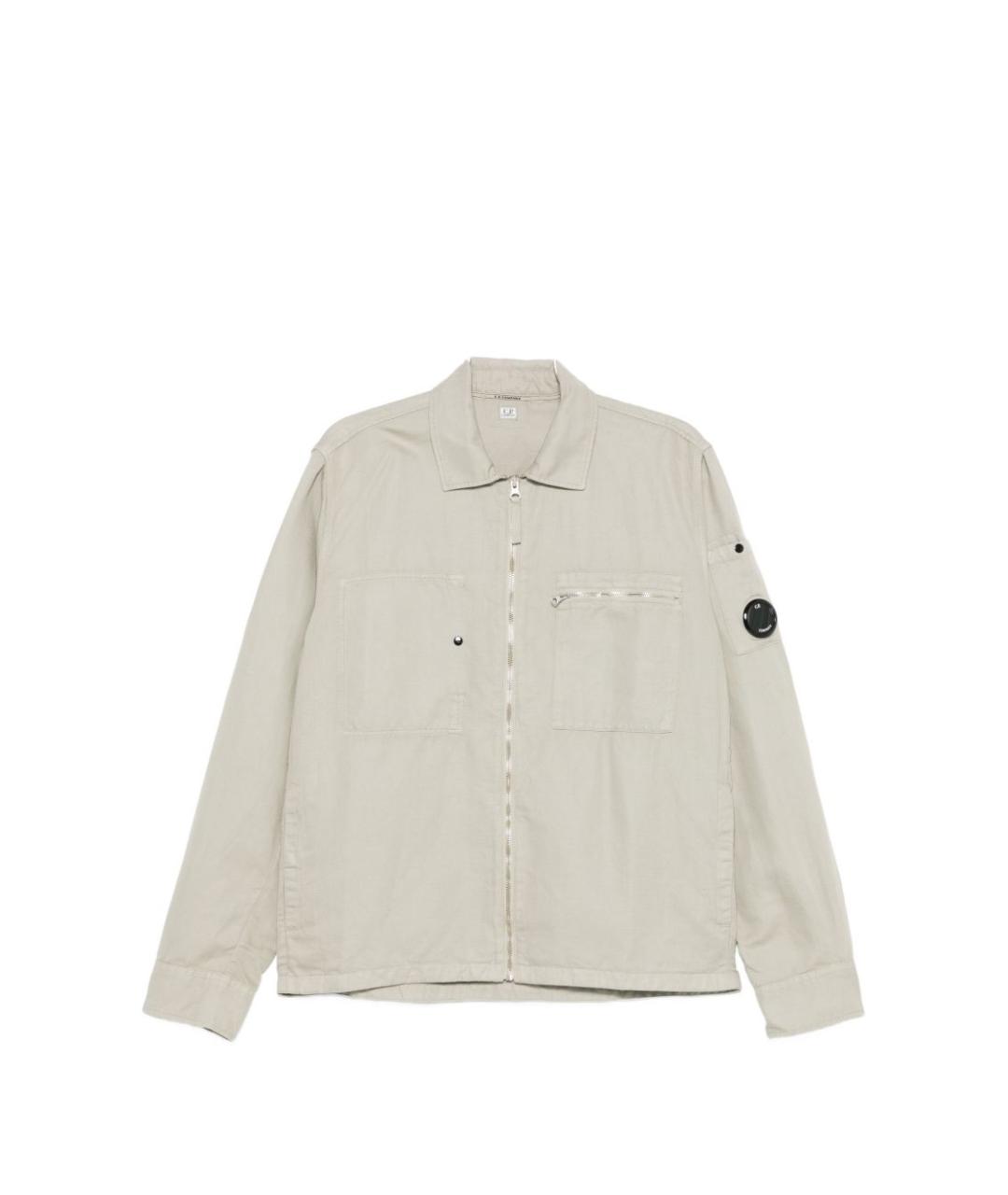 CP COMPANY Бежевая хлопковая куртка, фото 1