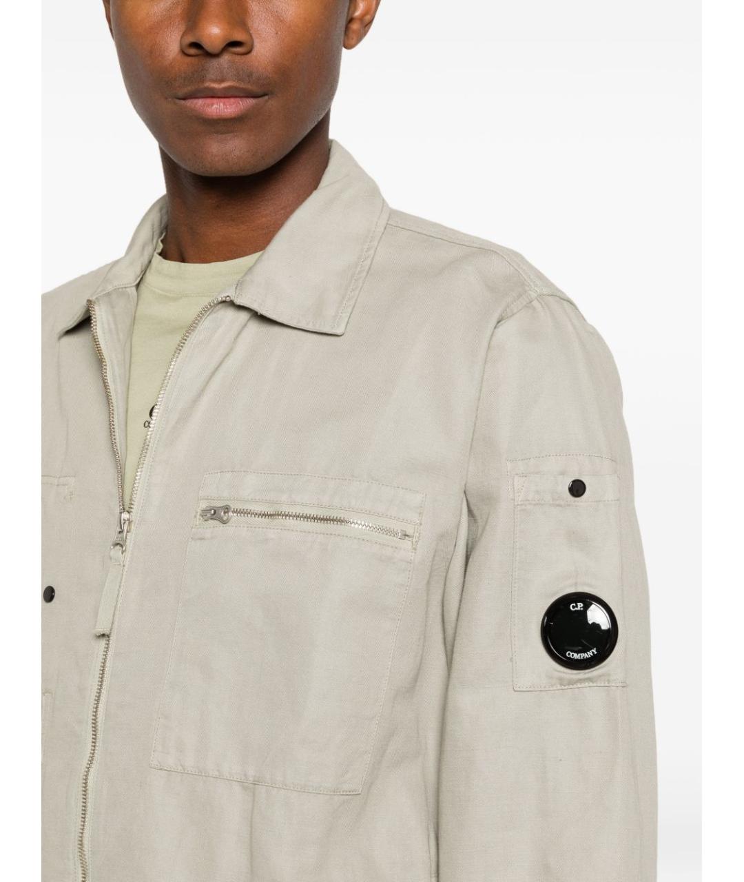 CP COMPANY Бежевая хлопковая куртка, фото 5