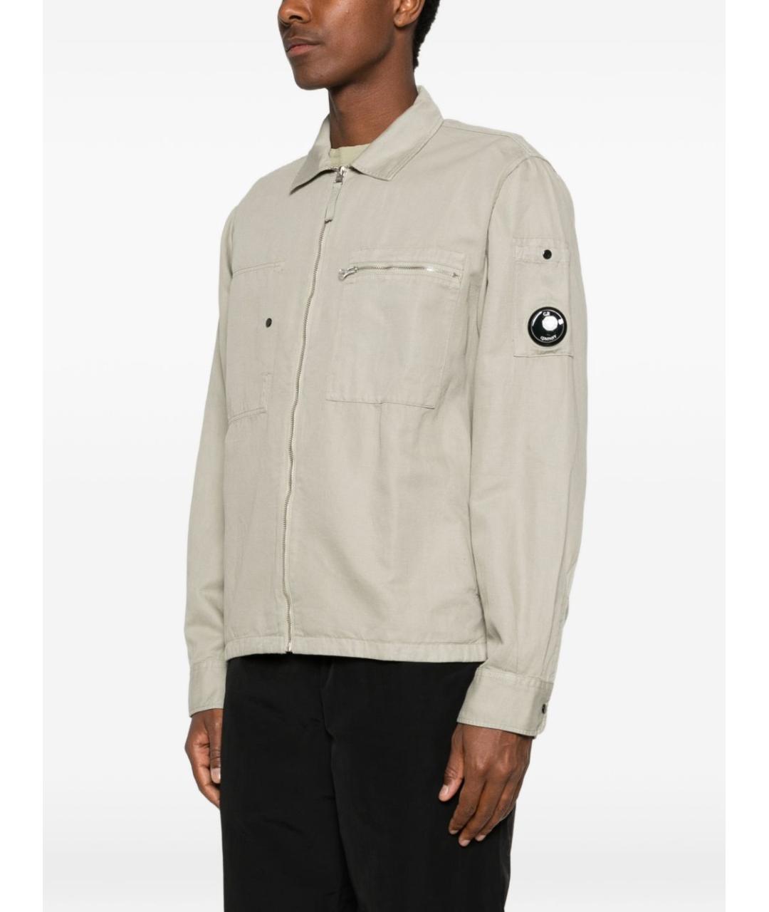 CP COMPANY Бежевая хлопковая куртка, фото 4