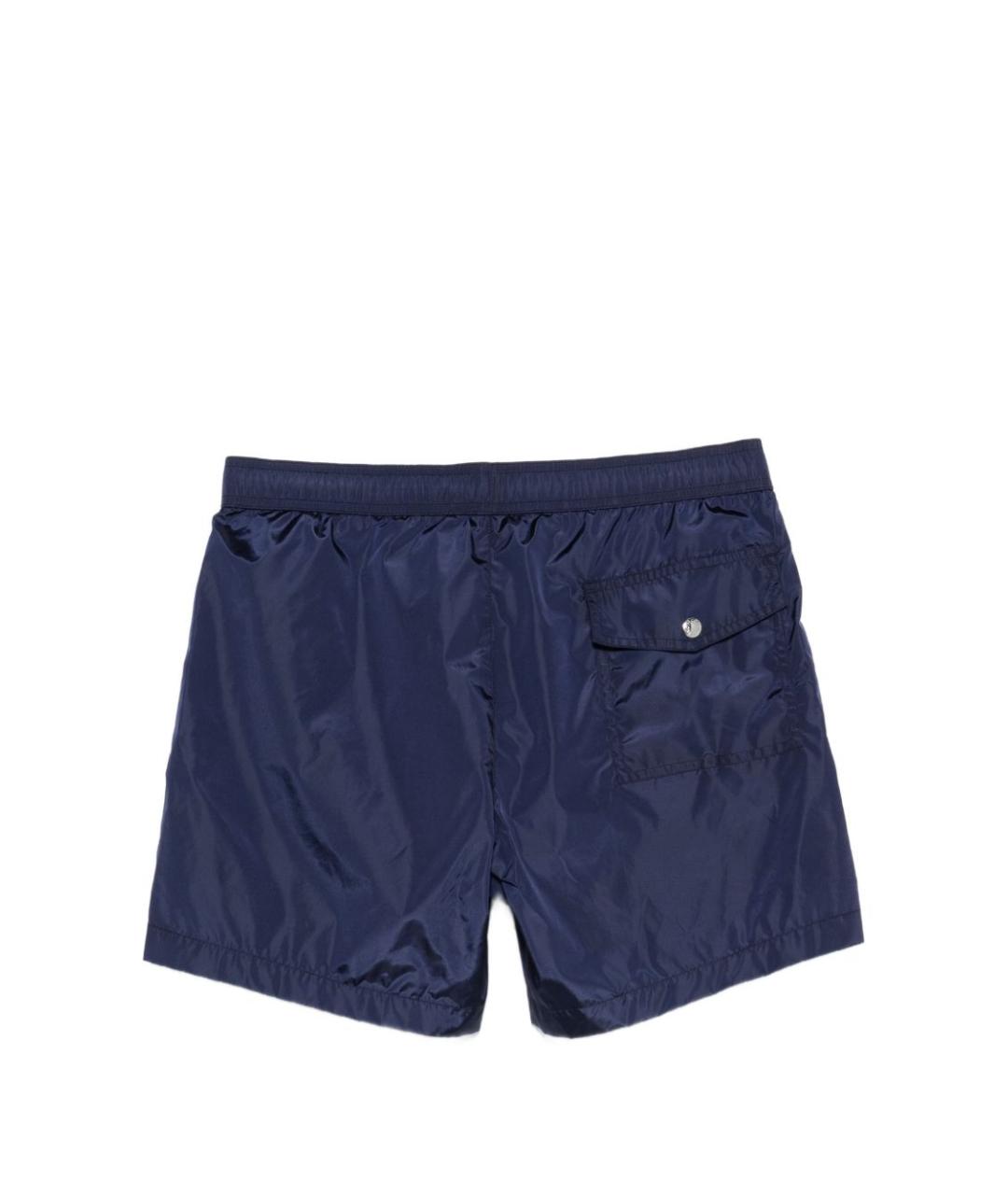 MONCLER Синие полиамидовые шорты, фото 2