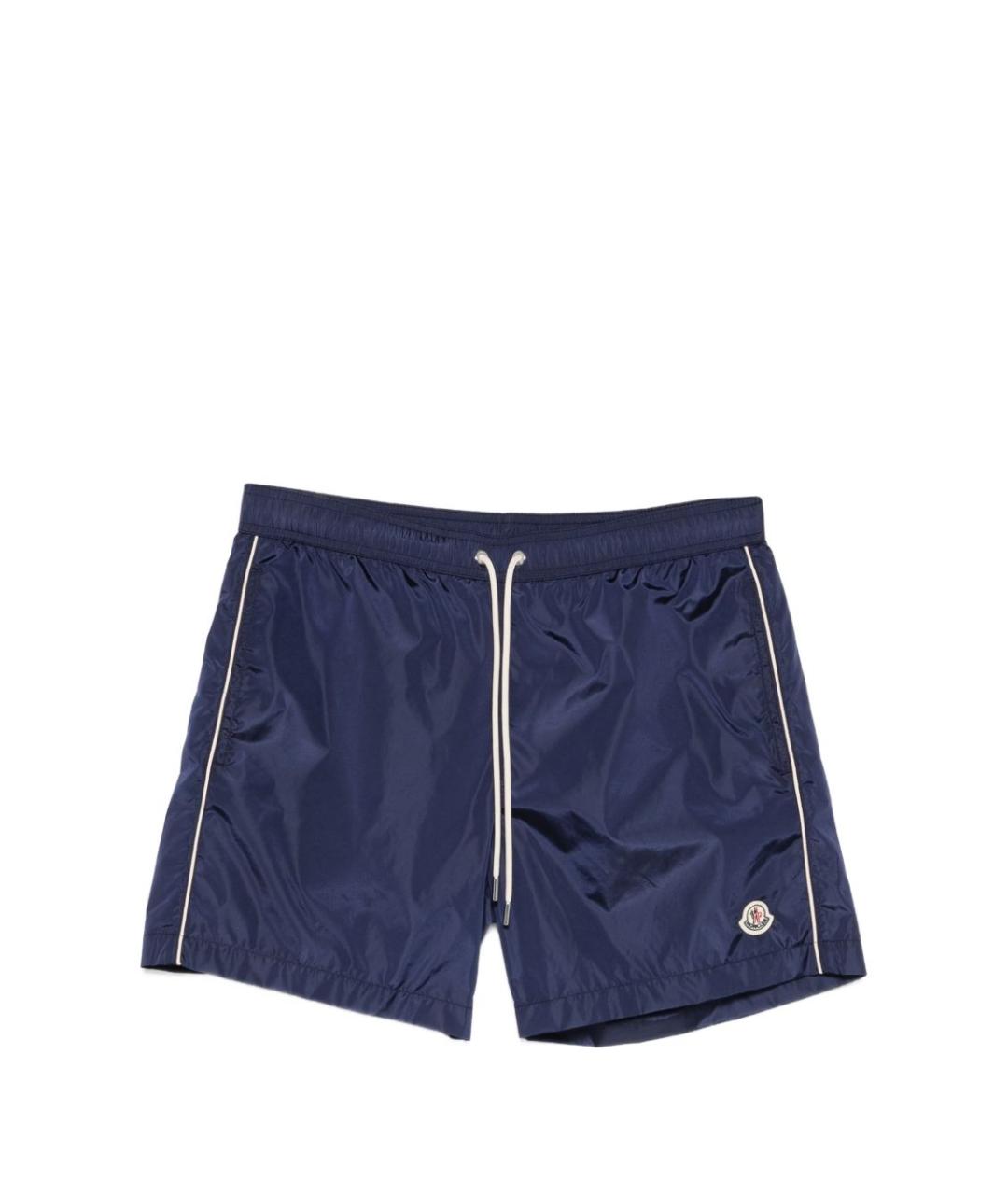 MONCLER Синие полиамидовые шорты, фото 1