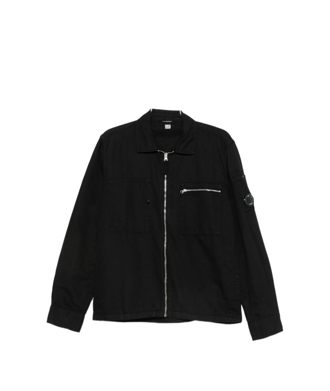 CP COMPANY Черная хлопковая куртка, фото 1