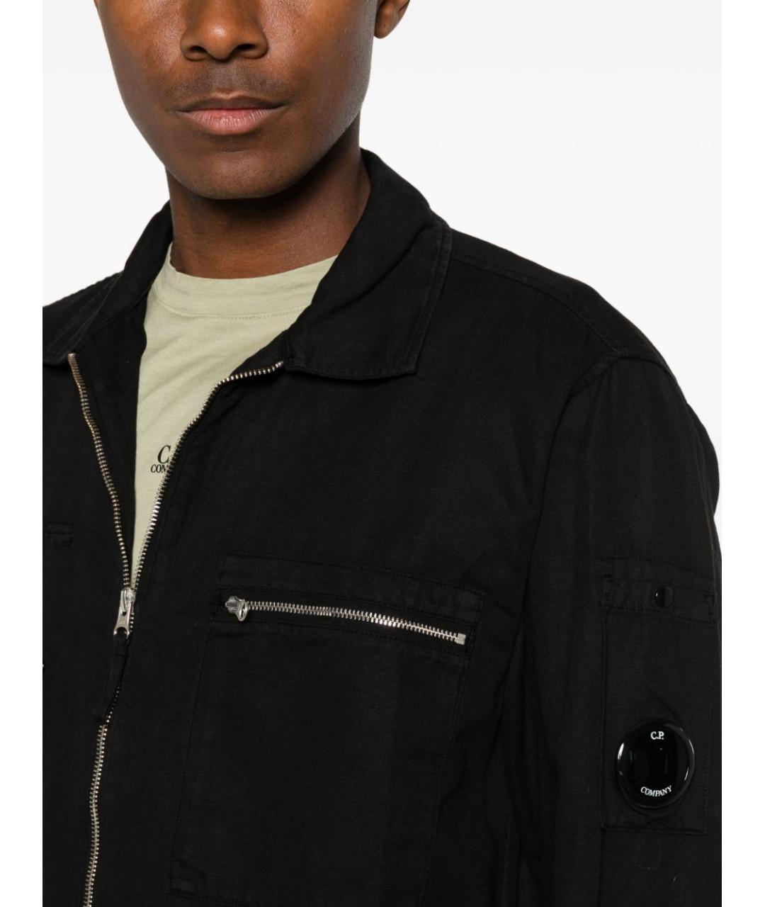 CP COMPANY Черная хлопковая куртка, фото 4