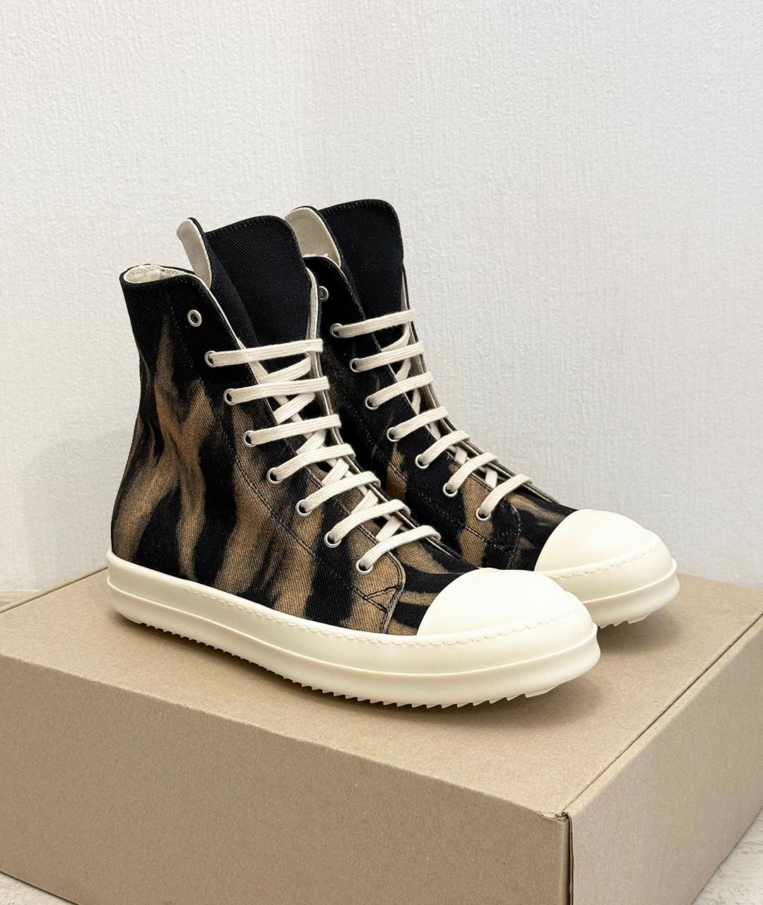 RICK OWENS DRKSHDW Черные кеды, фото 2