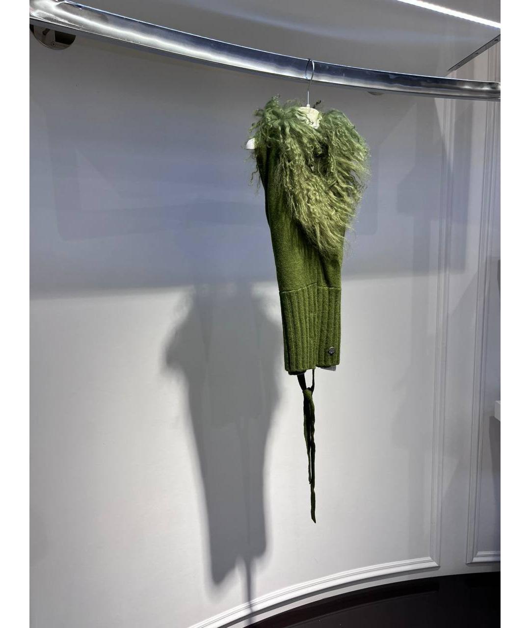 LIU JO Зеленый шерстяной жакет / жилет, фото 2