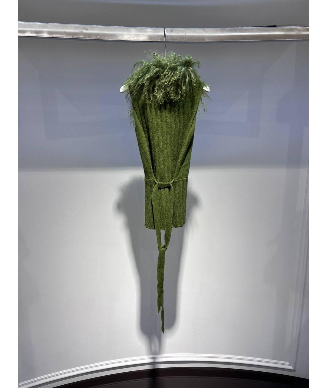 LIU JO Зеленый шерстяной жакет / жилет, фото 3