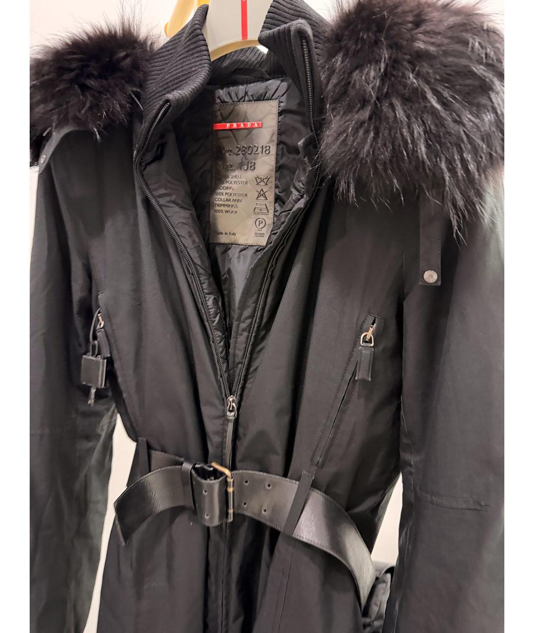 PRADA Черный пуховик, фото 4