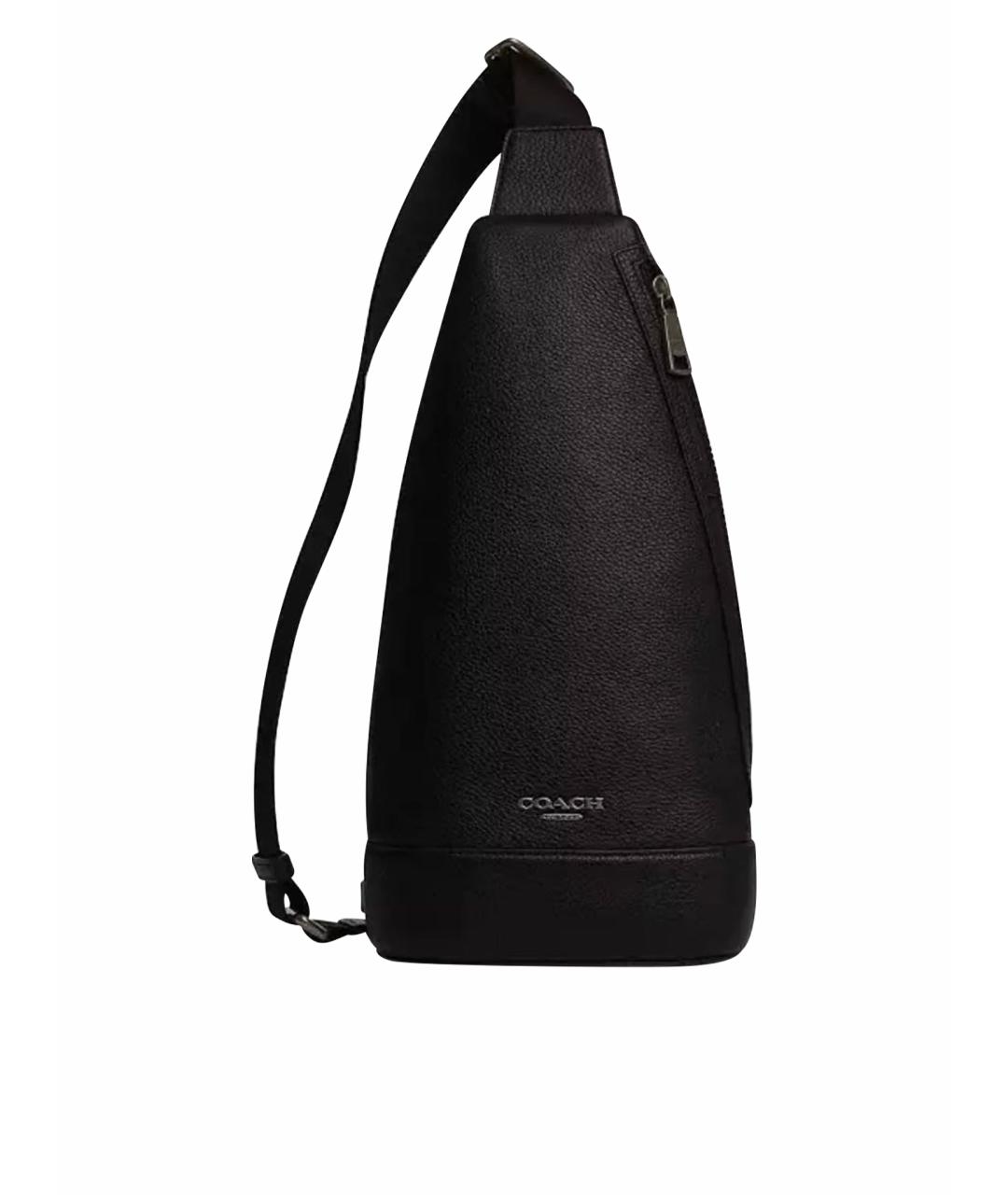 COACH Черная сумка на плечо из искусственной кожи, фото 1