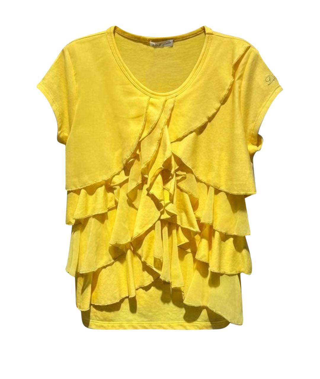 LIU JO Желтый полиэстеровый детская футболка / топ, фото 1
