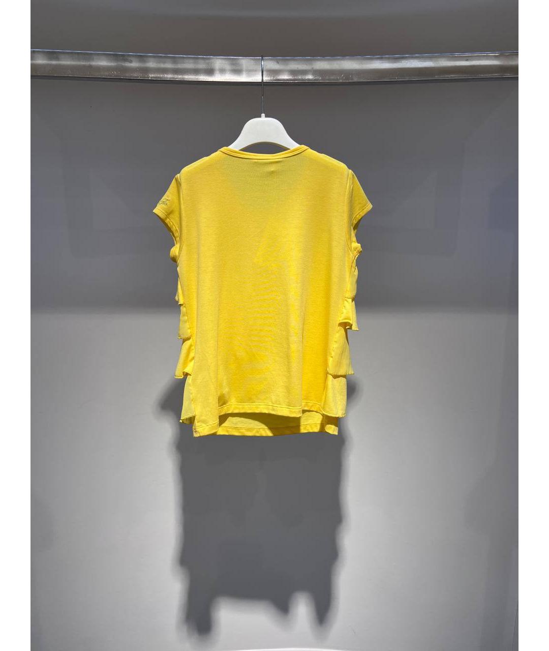 LIU JO Желтый полиэстеровый детская футболка / топ, фото 3