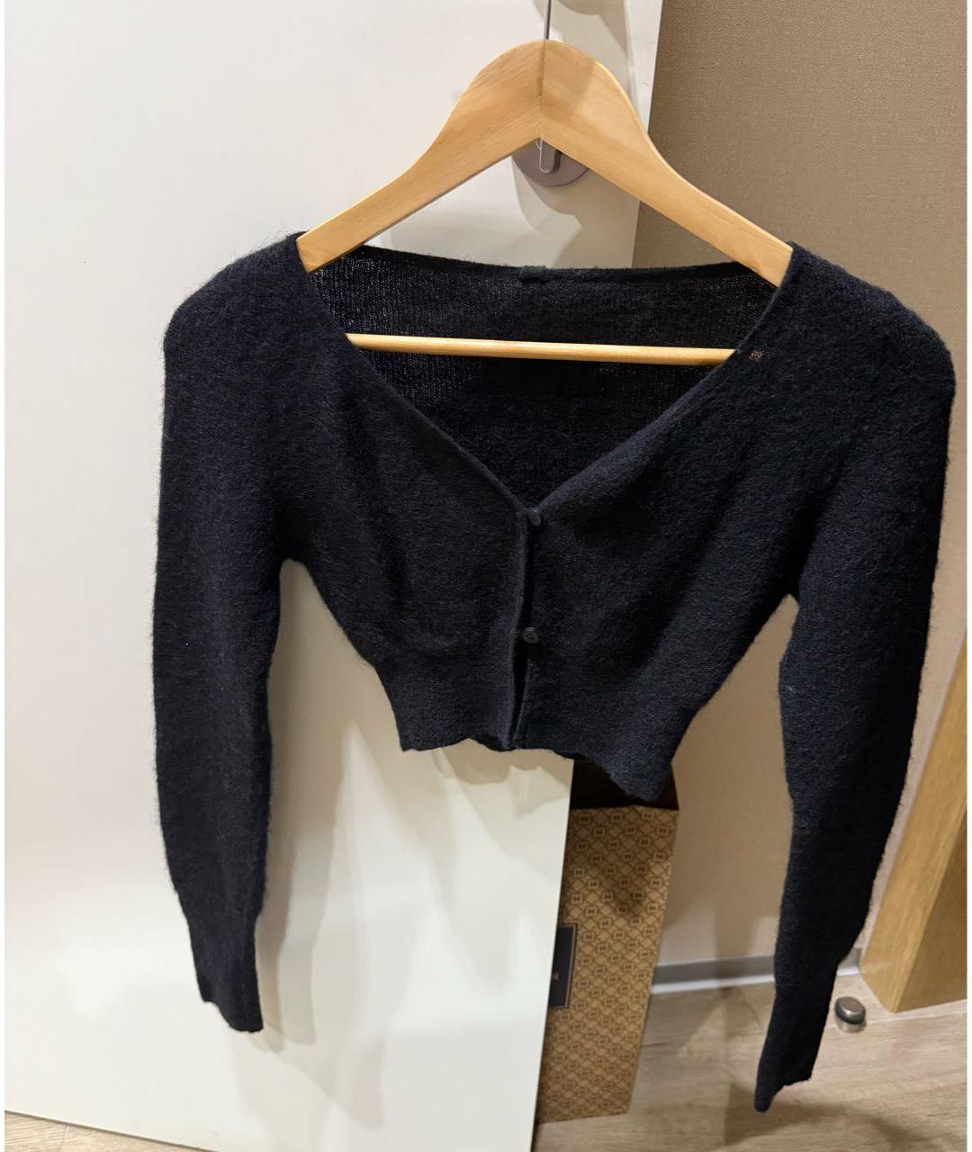 JACQUEMUS Черный кашемировый кардиган, фото 5