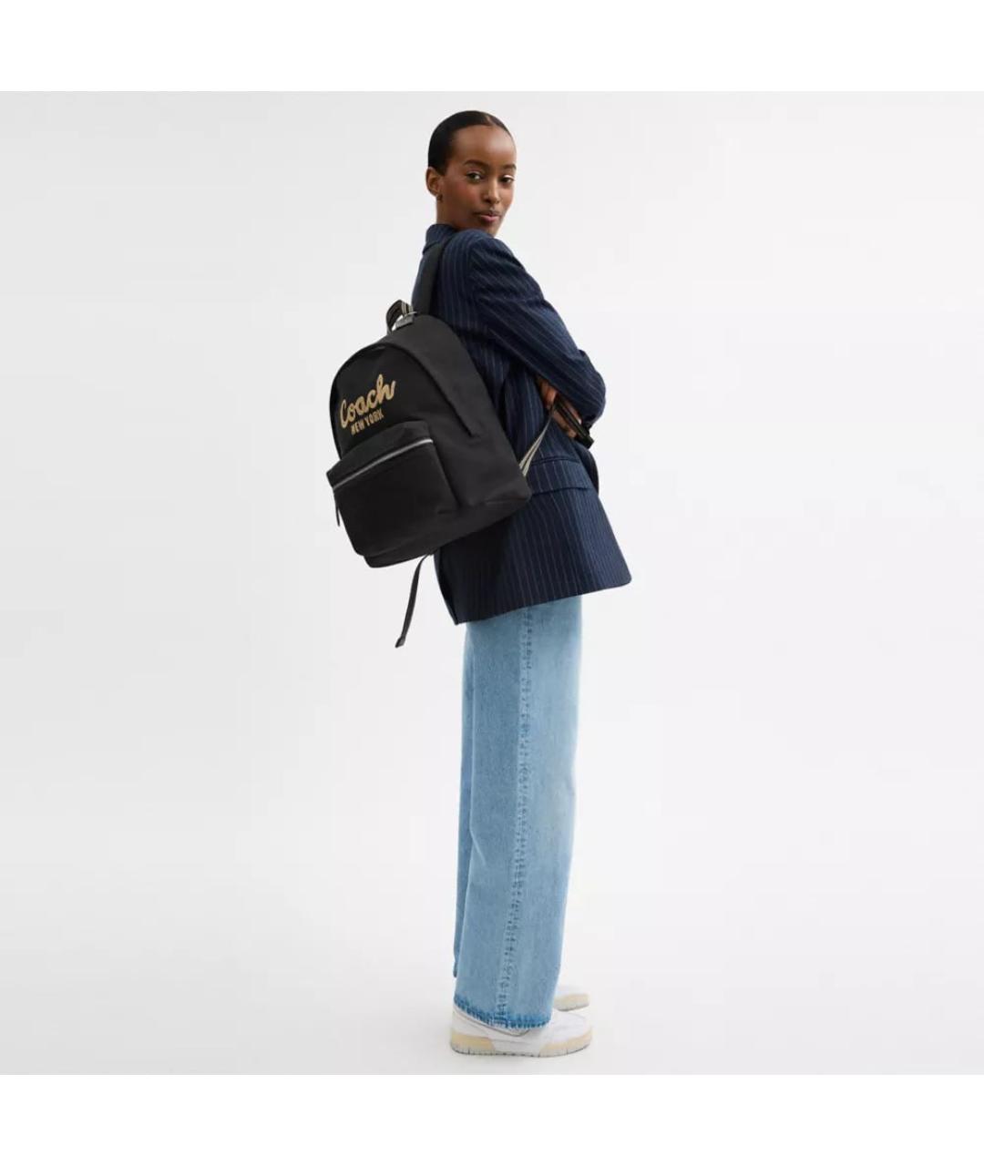 COACH Черный рюкзак, фото 5