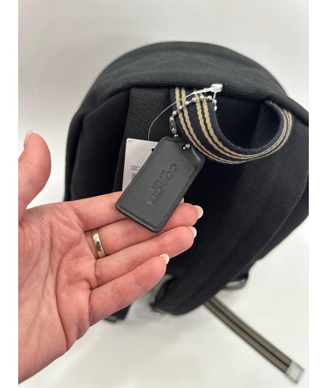 COACH Черный рюкзак, фото 7