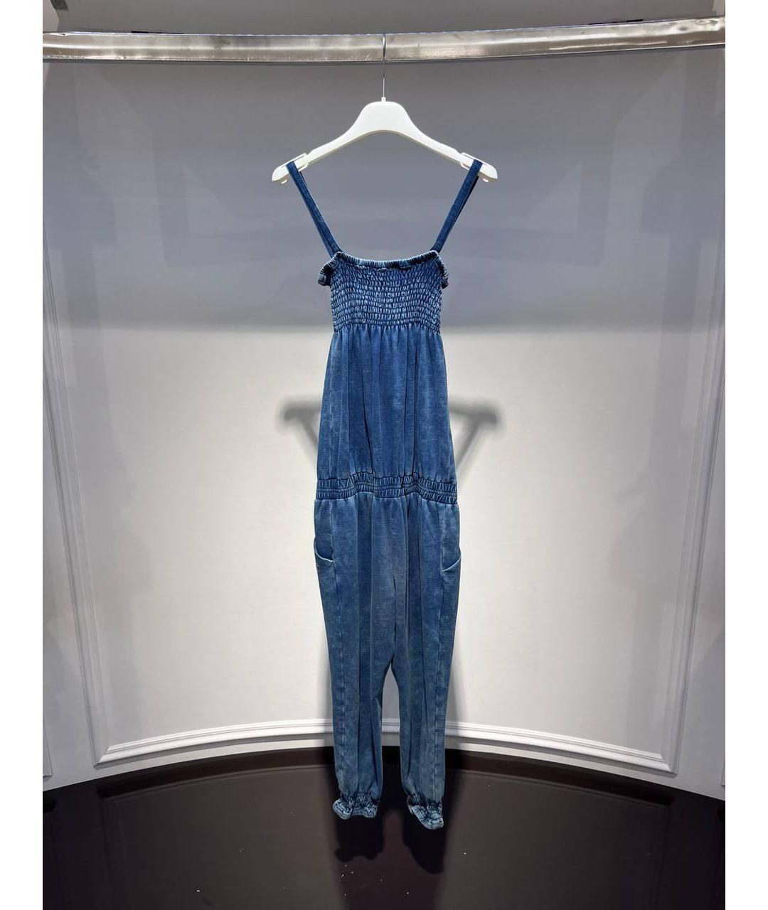 LIU JO Синий деним комбинезон, фото 3