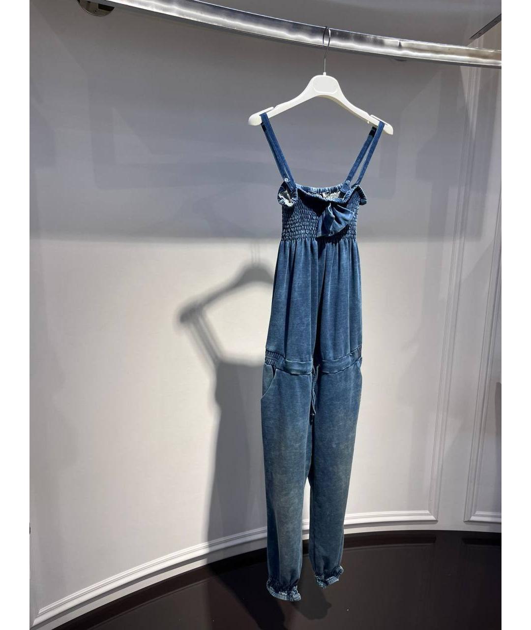 LIU JO Синий деним комбинезон, фото 2