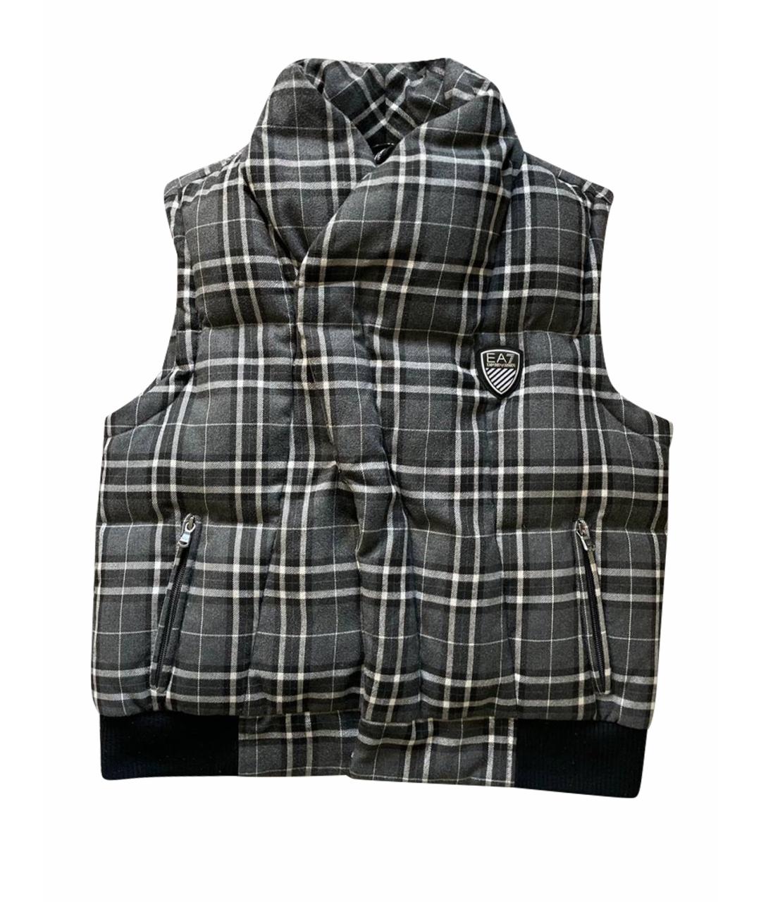 EA7 Серый жилет, фото 5