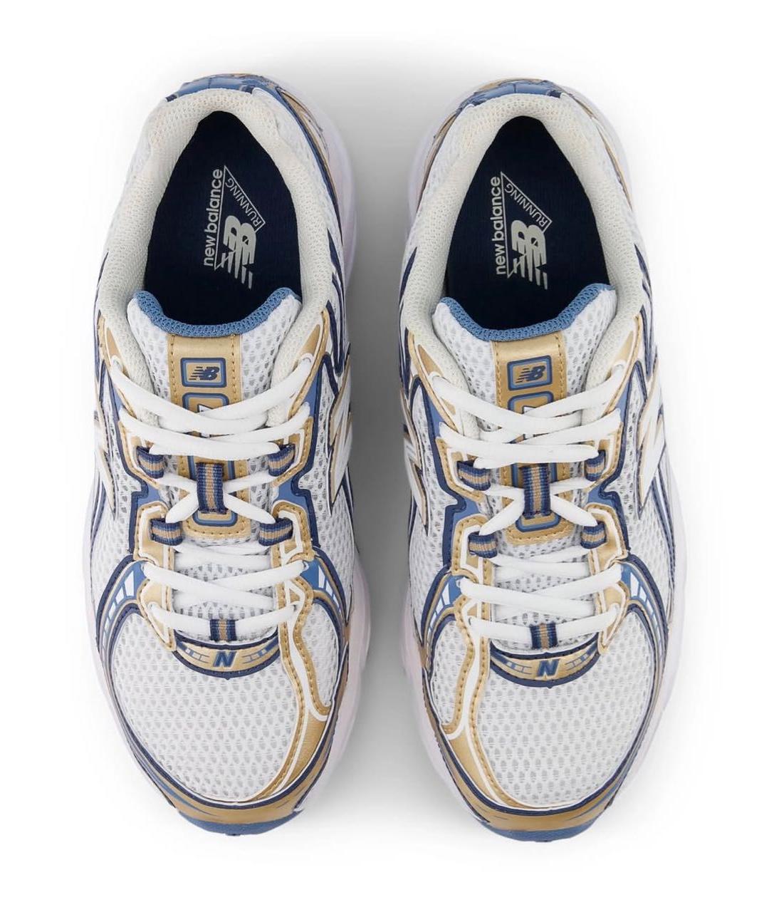 NEW BALANCE Белые текстильные кроссовки, фото 3