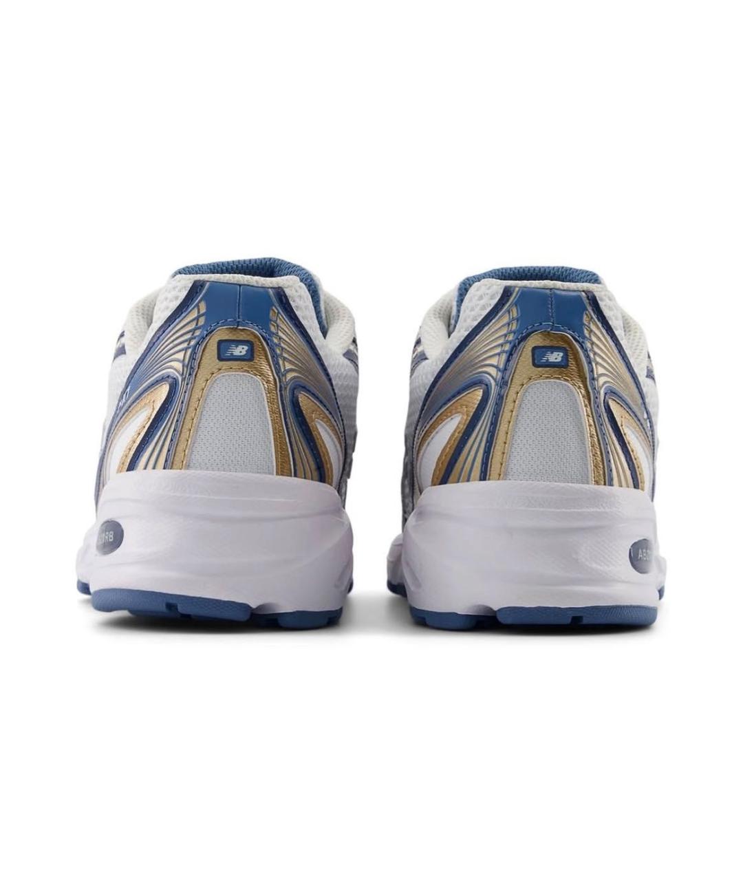 NEW BALANCE Белые текстильные кроссовки, фото 4