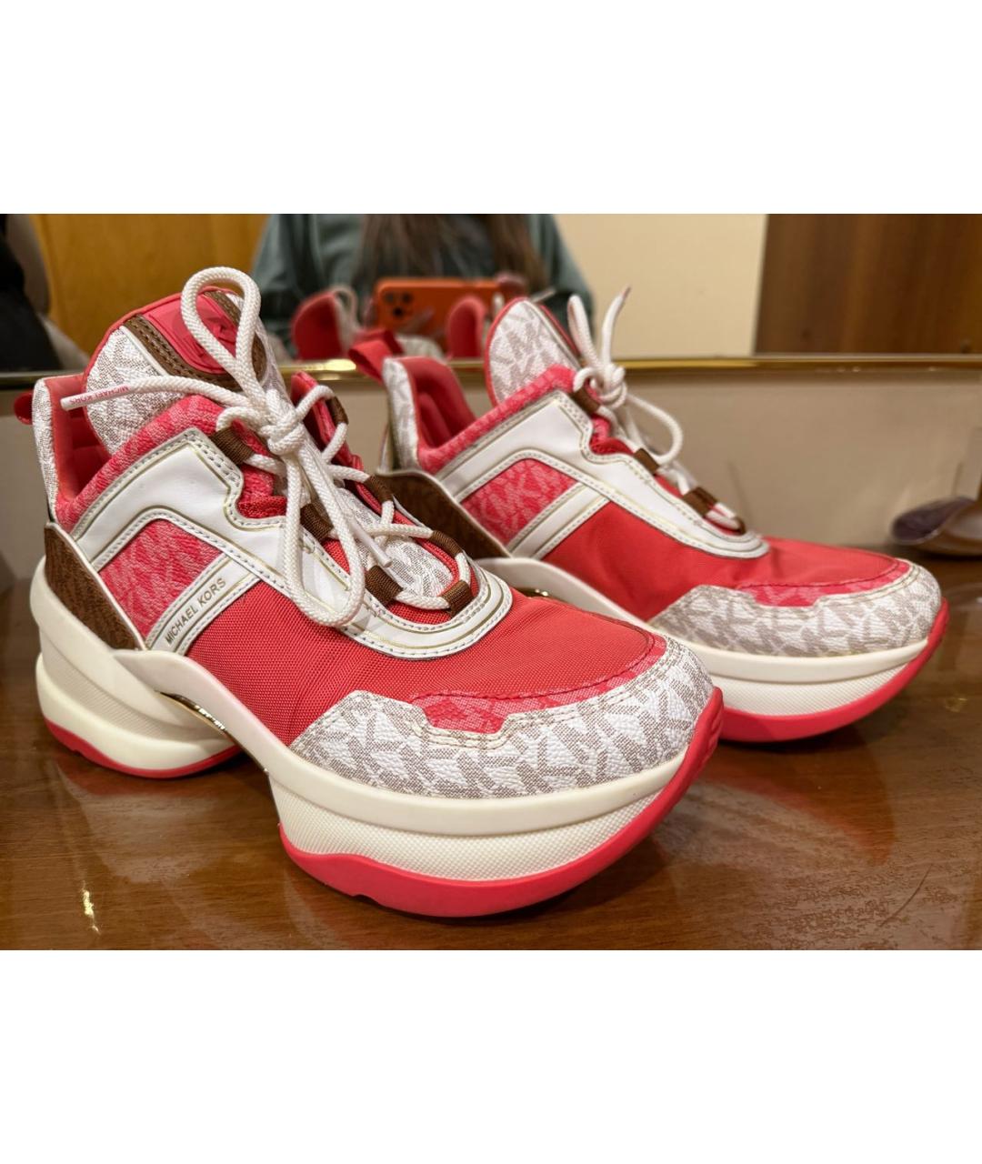 MICHAEL KORS Мульти текстильные кроссовки, фото 2