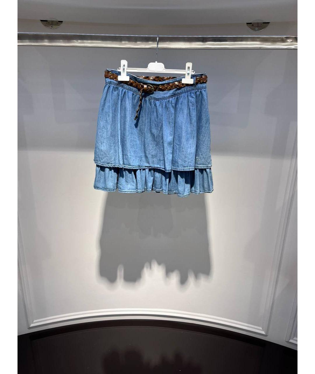 LIU JO Голубая деним юбка, фото 4