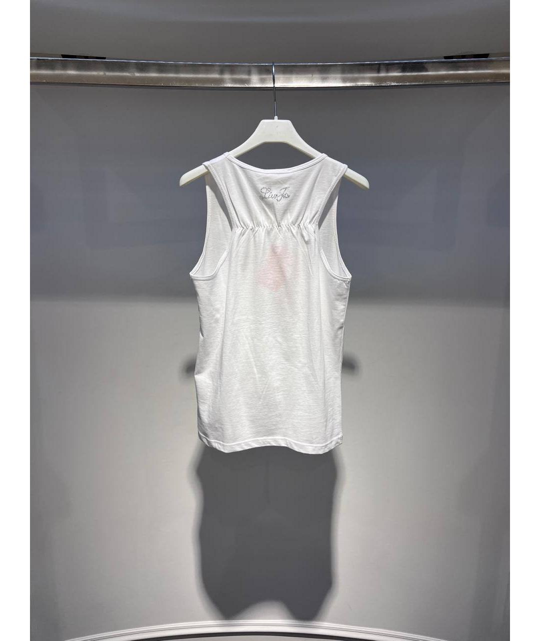 LIU JO Белый хлопковый детская футболка / топ, фото 3